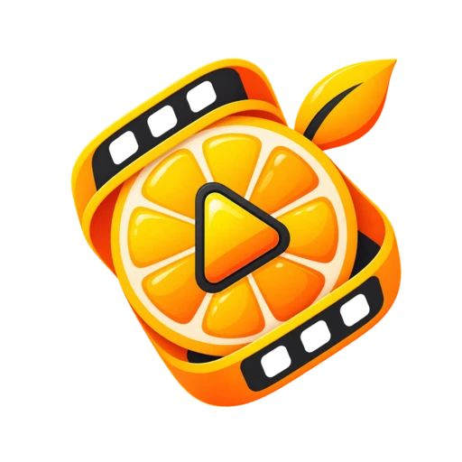 黄豆短剧橙色胶片播放Logo